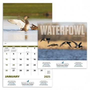 Waterfowl Appointment Wall Calendar - Spiral